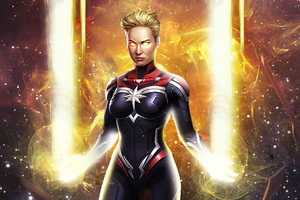 Captain Marvel Powers Wallpaper