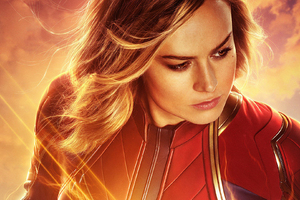 Captain Marvel Real 3D Poster