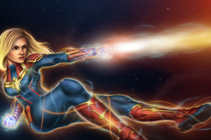 Captain Marvel Strikes (1280x1024) Resolution Wallpaper