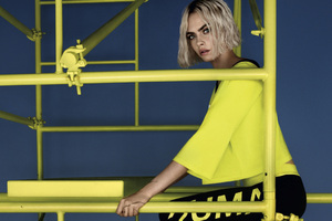 Cara Delevingne PUMA Muse Cut Out 2018 Photoshoot (1600x900) Resolution Wallpaper