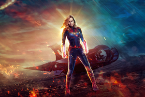 Carol Danvers In The Marvels 5k 2023 (5120x2880) Resolution Wallpaper