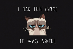 Cat Humour Funny Quote (1280x800) Resolution Wallpaper