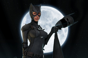 Catwoman Digital Art (1336x768) Resolution Wallpaper