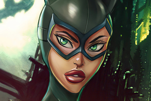 Catwoman Digital Illustration 4k Wallpaper