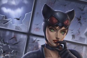 Catwoman Pretty (2932x2932) Resolution Wallpaper