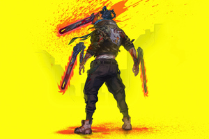 Chainsaw Man X Cyberpunk 5k Wallpaper