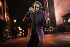 Chaos In Gotham Joker (1336x768) Resolution Wallpaper