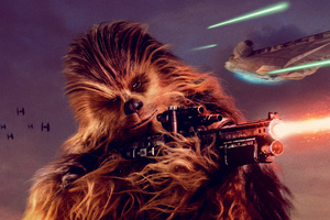 Chewbacca In Solo A Star Wars Story Movie 5k (2048x1152) Resolution Wallpaper
