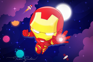 Chibi Iron Man (320x240) Resolution Wallpaper