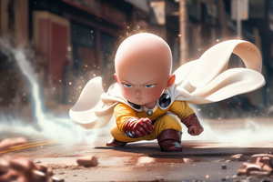 Chibi One Punch Man Wallpaper