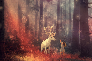 Children And There Fantasy Dreams (2560x1024) Resolution Wallpaper