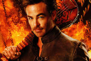 Chris Pine As Edgin Darvis In Dungeons And Dragons Honor Among Thieves 4k (1360x768) Resolution Wallpaper