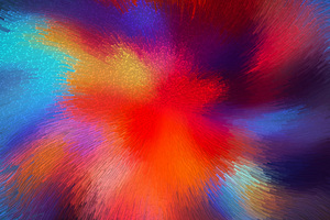 Circle Colorful Wave Abstract 5k