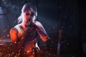 Ciri The Blood Is Red 8k