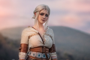 Ciri The Witcher Cosplay Wallpaper