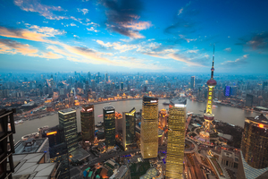 Cityscape Shanghai China Skyscraper 5k (1152x864) Resolution Wallpaper