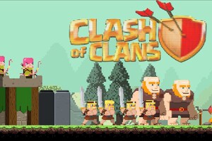 Clash Of Clans 8 Bit Minimalism