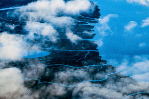 Clouds Landscape View (2048x2048) Resolution Wallpaper