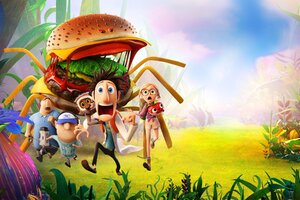 Cloudy With A Chance Of Meatballs (1024x768) Resolution Wallpaper