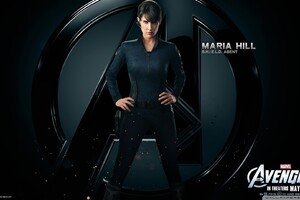 Cobie Smulders In Avengers (1024x768) Resolution Wallpaper