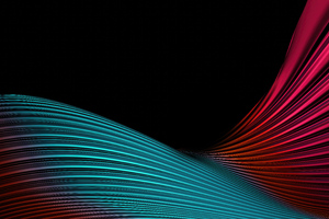 Colorful 3d Lines Abstract Oled 5k (1600x900) Resolution Wallpaper
