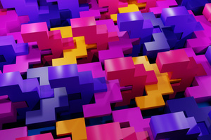 Colorful Blocks (1280x720) Resolution Wallpaper