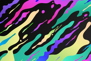 Colorful Color Splashes Abstract 8k Wallpaper