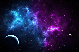 Colorful Galaxy Planets 4k