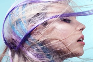 Colorful Hair Girl (1280x720) Resolution Wallpaper