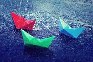 Colorful Paper Boats