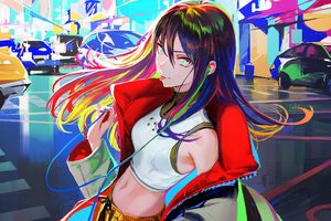 Cool Anime Girl 4k (2560x1080) Resolution Wallpaper