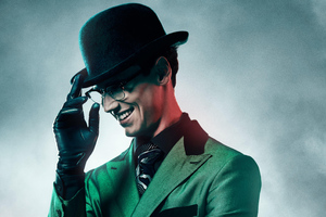 Cory Michael Smith As The Riddler In Gotham Season 5 (1336x768) Resolution Wallpaper