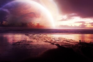 Cosmos Sunset Sea