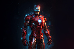 Courage Of Iron Man (5120x2880) Resolution Wallpaper