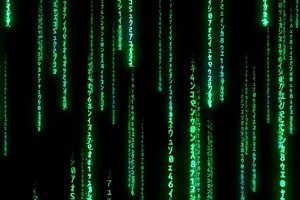 Cryptogram Matrix Scifi Wallpaper