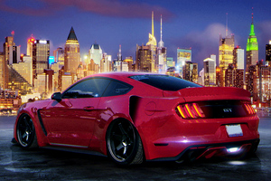 Custom Red Mustang 5k