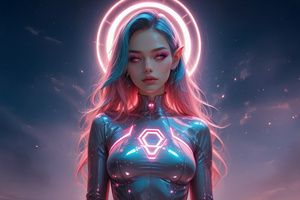 Cyber Elf Princess (1440x900) Resolution Wallpaper