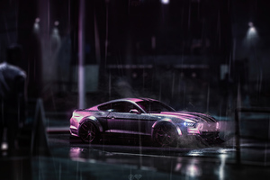 Cyber Ford Mustang 4k