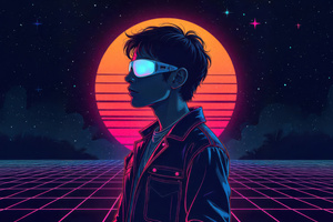 Cyber Horizon The Future Awaits (1366x768) Resolution Wallpaper