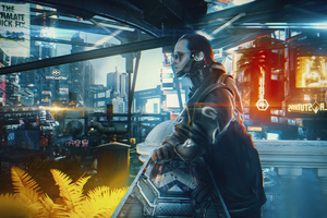 Cyberpunk 2077 City Life Scifi