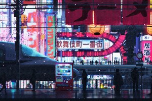 Cyberpunk City Streets 5k Wallpaper