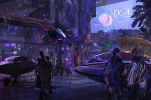 Cyberpunk Cityscape 4k