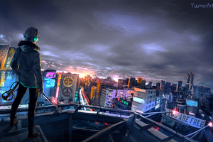 Cyberpunk Cityscape Wallpaper