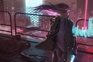 Cyberpunk Killer Girl