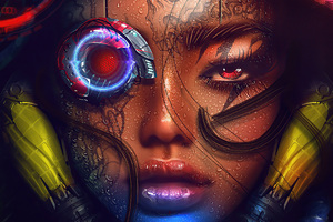 Cyberpunk Portrait Wallpaper