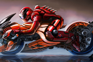 Cyberpunk Red Bike 4k