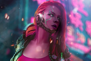 Cyberpunk Scifi Girl 4k