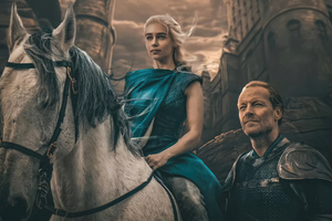 Daenerys Targaryen And Jorah Mormont (1024x768) Resolution Wallpaper