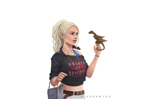 Daenerys Targaryen Game Of Thrones Art 4k Wallpaper