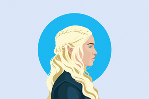Daenerys Targaryen Game Of Thrones Minimal 5k (2560x1440) Resolution Wallpaper